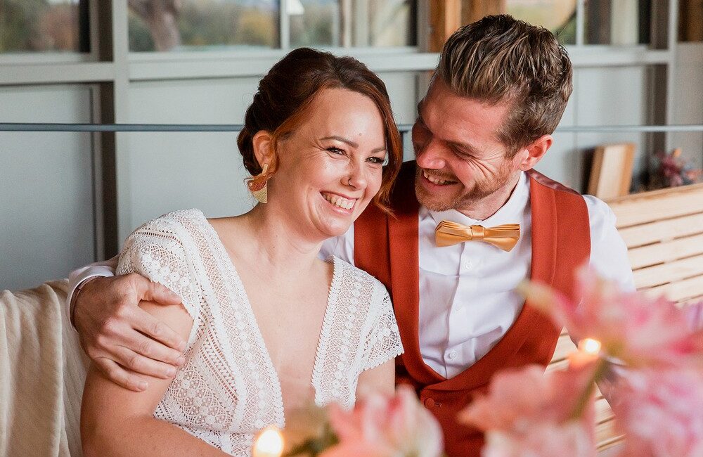 Mariage intime et coloré dans le Gers