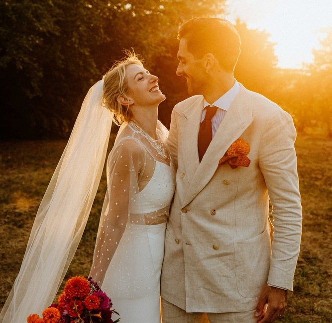 Mariage mixte et coloré dans un château de l'Aude, proche Ariège