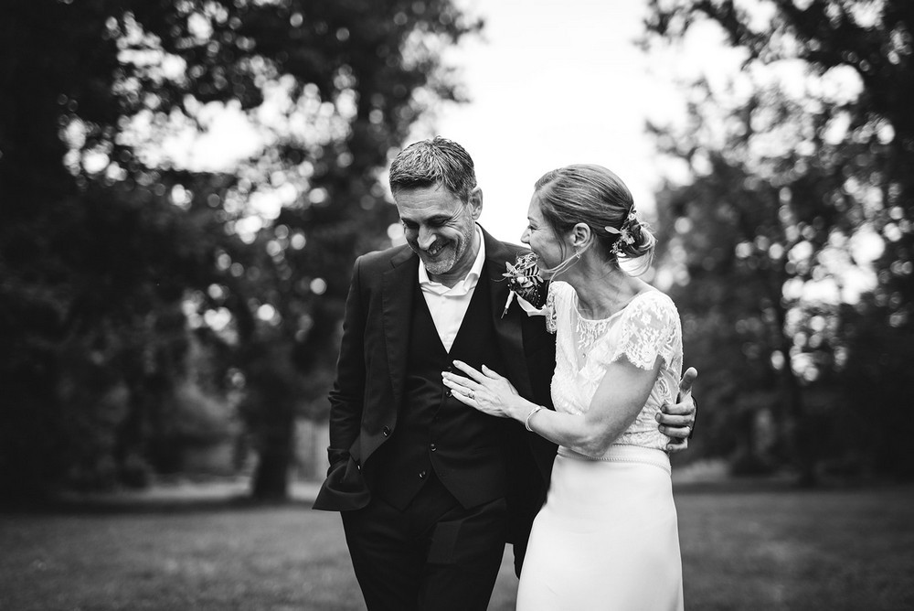 Couple de mariés lors d'un mariage près de Toulouse